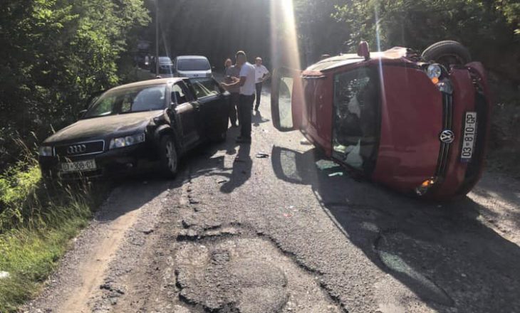 Aksident në Grykë të Rugovës, tre të lënduar