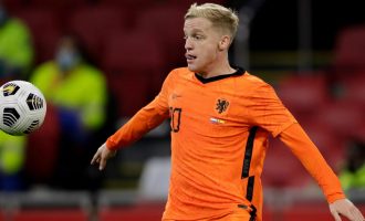 Donny Van de Beek humbet EURO 2020