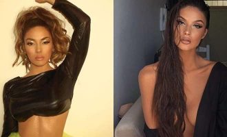 Oriola Marashi pranon dhuratë nga Elvana Gjata