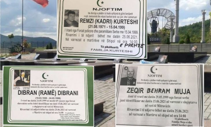 Sot varrosen katër të zhdukurit nga lufta në Kosovë