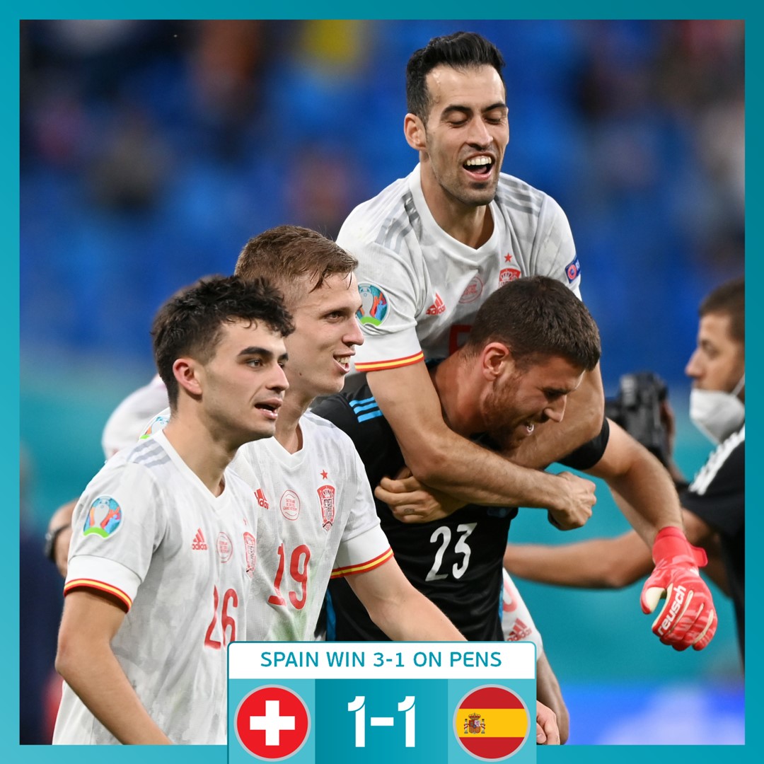 Spanja është gjysëmfinalisti i parë pas fitores ndaj Zvicrës