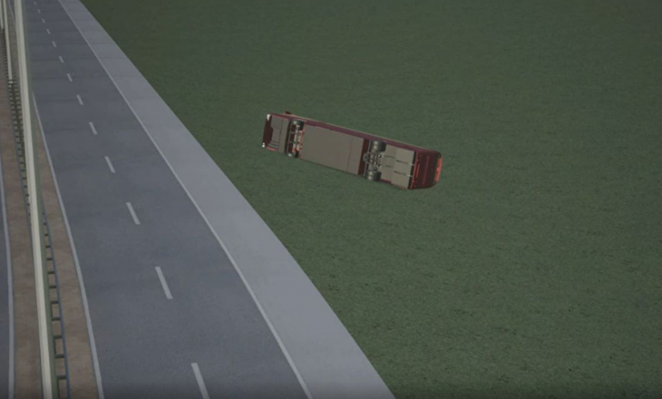 Shembull i animuar i aksidentit tragjik në Kroaci, ku vdiqën 10 persona