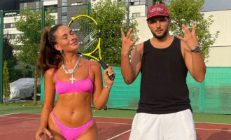 Loredana në bikini luan tenis me Dardin, reagimi i Mozzikut epik