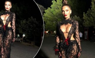 Beatrix Ramosaj rrëmben vëmendje me fustanin transparent