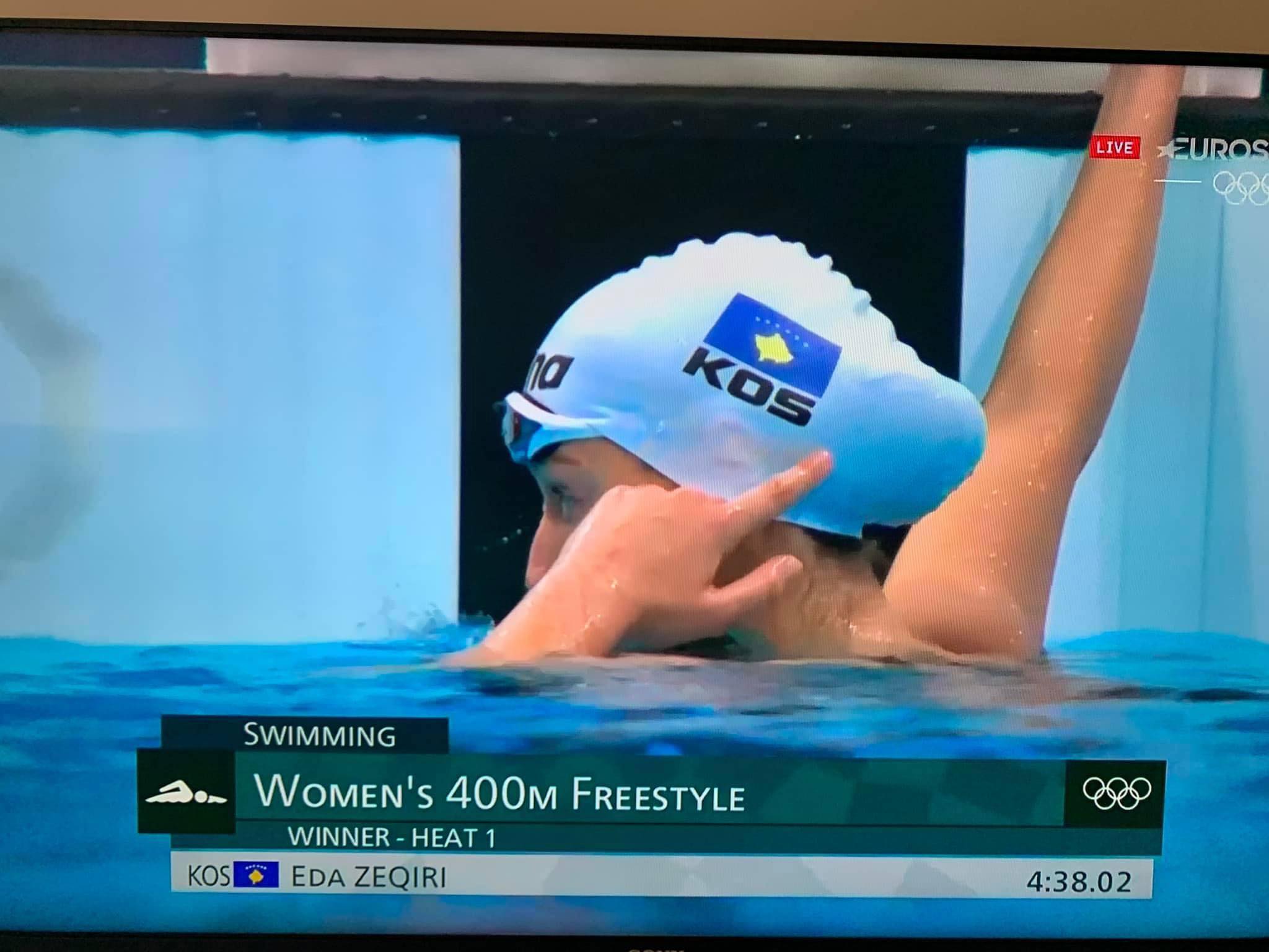 Eda Zeqiri fiton garën në 400 metra stil i lirë