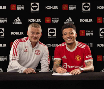 Jadon Sancho zyrtarizohet te Manchester United