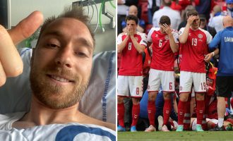 UEFA dërgon ftesë speciale për finalen e EURO 2020 për Eriksen dhe stafin mjeksor