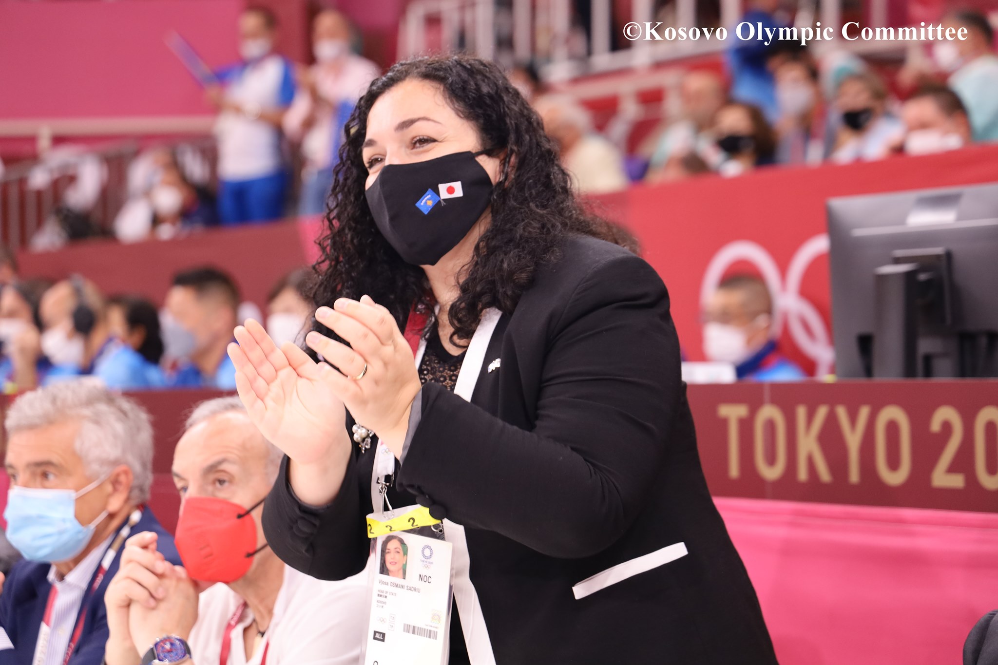 Presidentja Osmani e pranishme në palestër në përkrahje të Distria Krasniqit