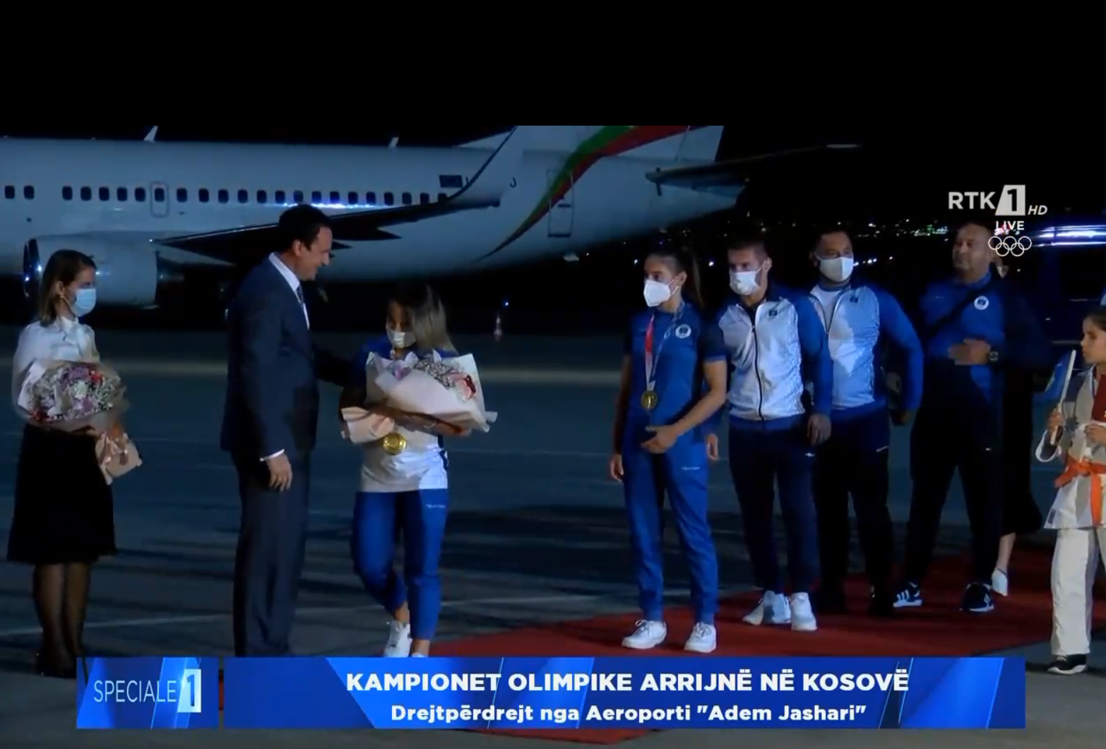 Ekipi olimpik i xhudos mbërrinë në aeroportin e Prishtinës