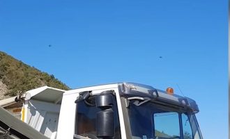 Aeroplanët luftarak të Serbisë patrullojnë në veri të Kosovës (VIDEO)