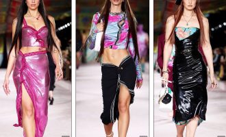 Dua Lipa hap sfilatën e “Versace”-s në Javën e Modës në Milano