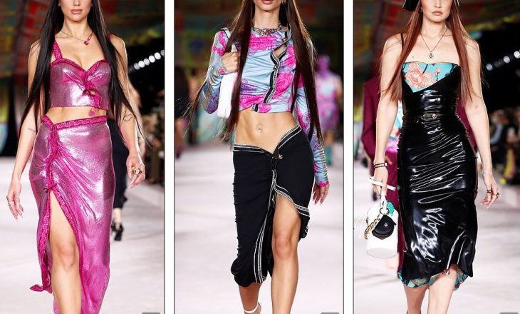 Dua Lipa hap sfilatën e “Versace”-s në Javën e Modës në Milano