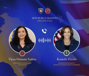 Osmani e Harris flasin në telefon, Presidentja e Kosovës falënderohet për mikpritjen e afganëve