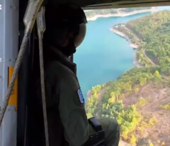 Pamje nga patrullimi i KFOR-it me helikopterë në Veri të Kosovës