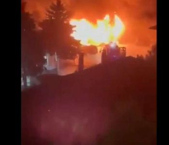 Përfshihet nga zjarri spitali modular në Tetovë, dyshohet se ka viktima