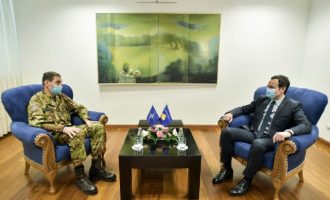 Kurti pret në takim lamtumirës komandantin e KFOR-it, e falënderon për bashkëpunimin