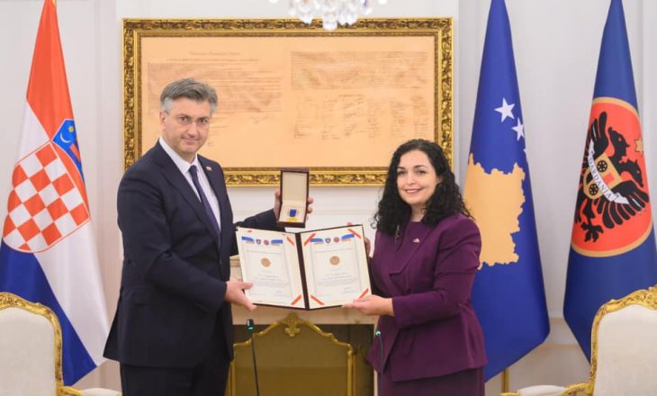 Osmani dekoron me medalje presidenciale kryeministrin kroat