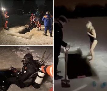 U hodh në një gropë të hapur në liqenin e ngrirë, humb jetën tragjikisht