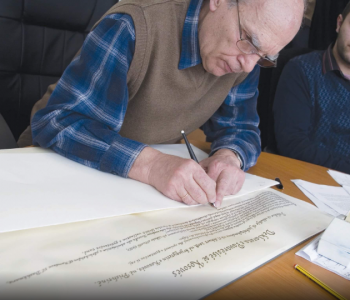 Vdes Shyqri Nimani, kaligrafisti i Deklaratës së Pavarësisë së Kosovës